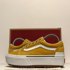 Vans Old Skool Stacked (Multi Lace) “Golden Yellow/True White”